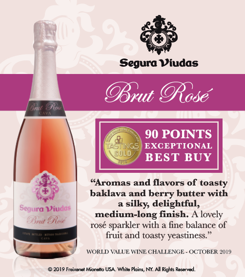 Segura Viudas Brut Rosé - World Value Wine Challenge - 90PTS - Shelftalker