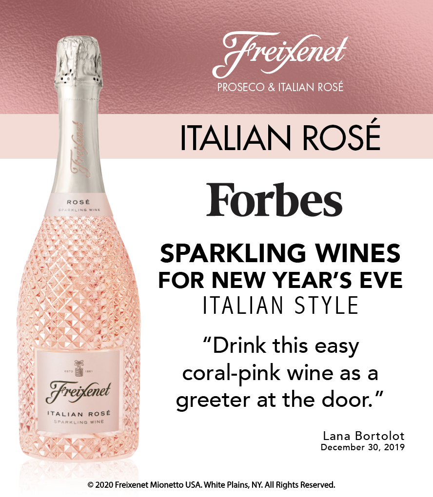 Freixenet Italian Rosé - Forbes - Sparkling Wines NYE - ShelfTaker