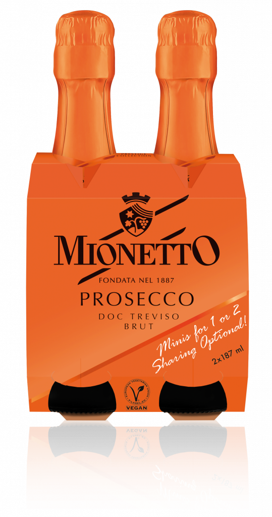 'Prestige' Prosecco DOC Treviso Brut 2x187ml Cluster NEW May