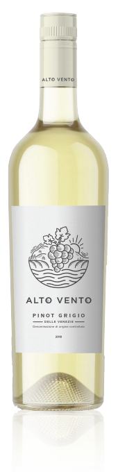 Alto vento pinot grigio bottle
