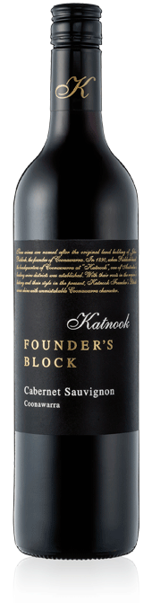 Katnook Founder's Block Cabernet Sauvignon bottle