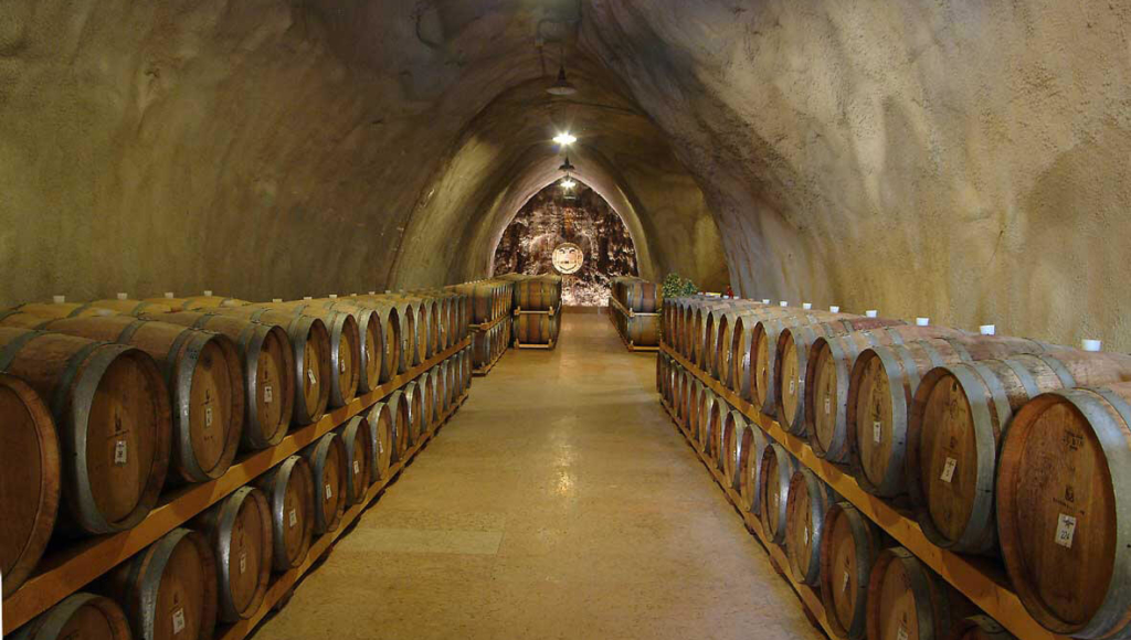 Rocca Sveva barrel room
