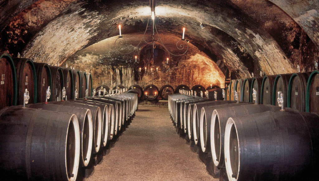 Schloss Johannisberg wine cellar casks